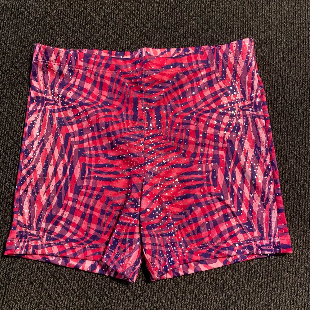 Danskin now Girls Gymnastic Dance Bike Shorts L 10-12
